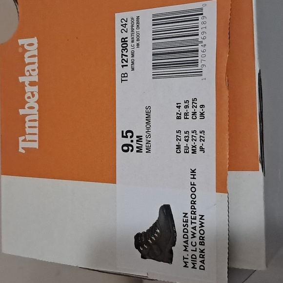 Timberland Men's Mt Madden Mid LC Waterproof Hiking Boots - Picture 9 of 17